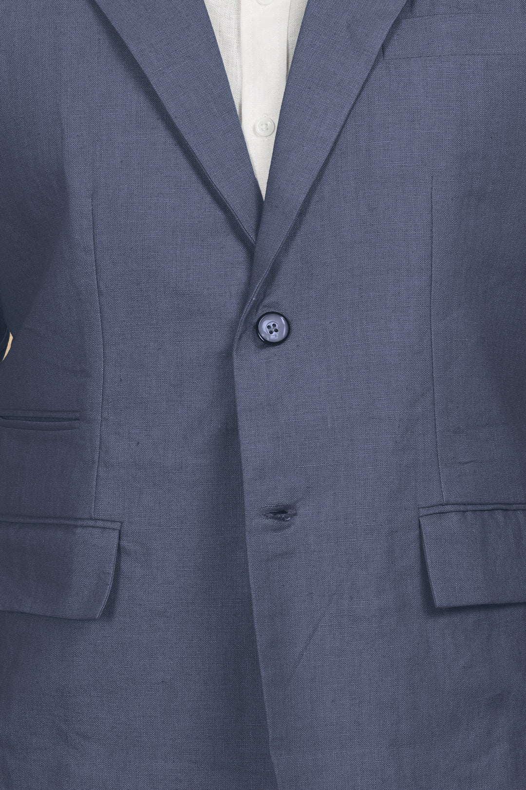 Luther Suit Jacket - Pure Linen Jacket - Dark Blue Grey (Factory Rescue)