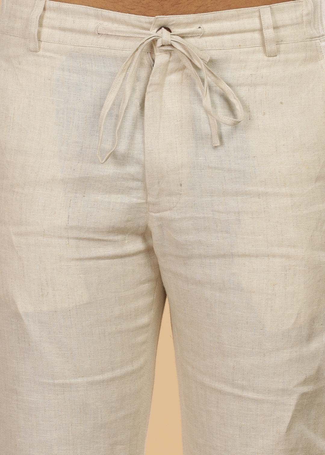 Theo - Linen Travel Pants - Ecru