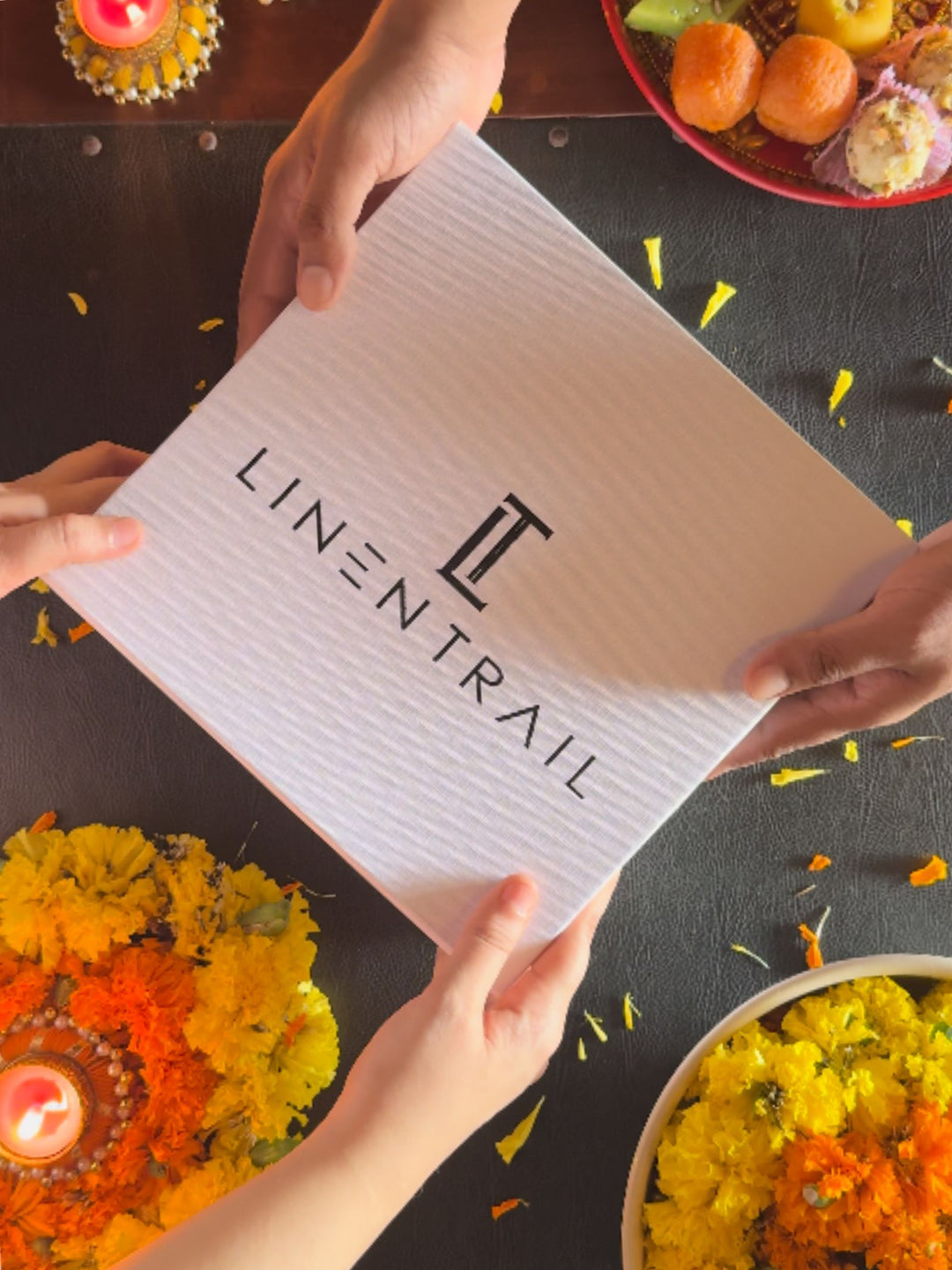 100% Pure White Linen Fabric | Box