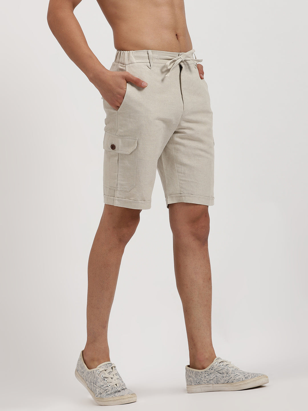 Reed - Linen Shorts - Ecru