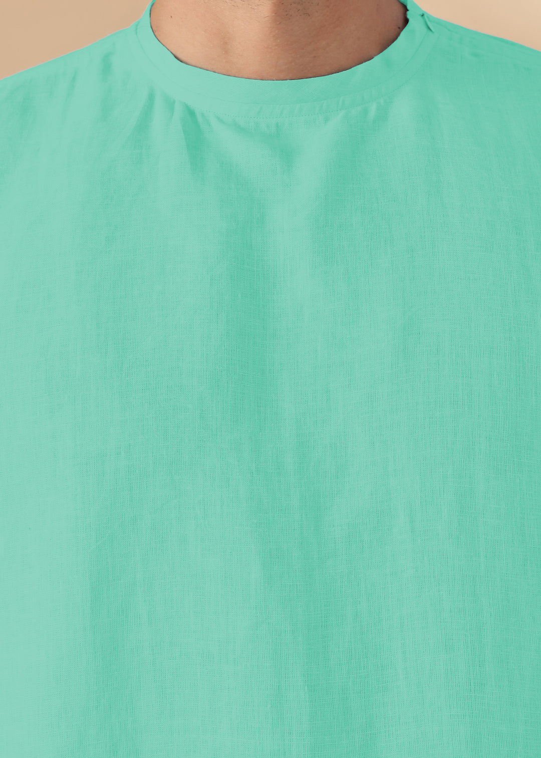 Morgan - Pure Linen Short Sleeve T-Shirt - Spearmint Green