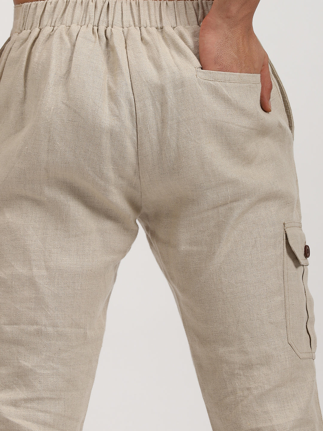 Finn - Linen Joggers - Ecru