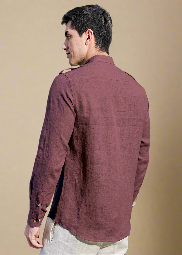 Hardy - Italian Full Sleeve Stylized Shirt - Twilight Purple
