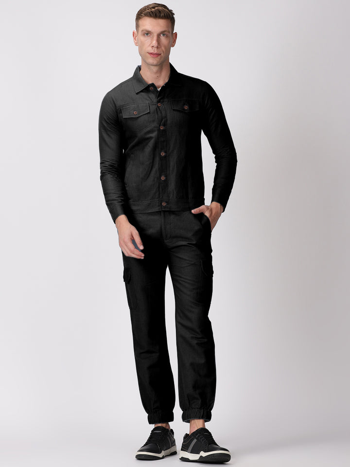 Becket - Linen Short Jacket - Black