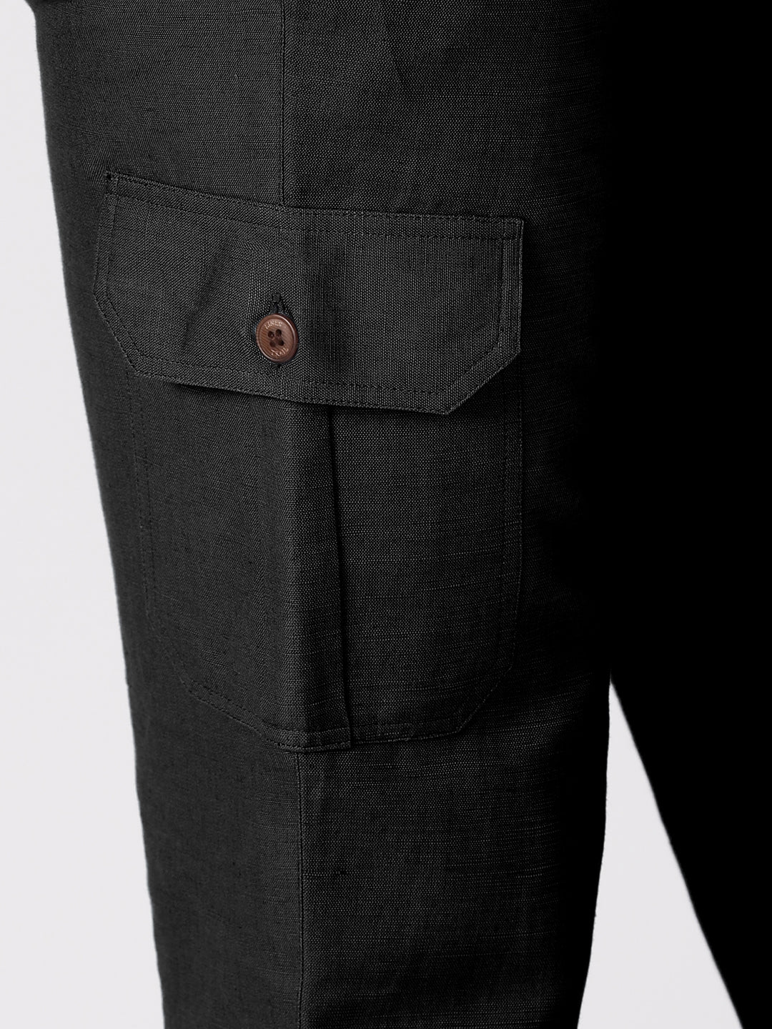 Finn - Linen Joggers - Black