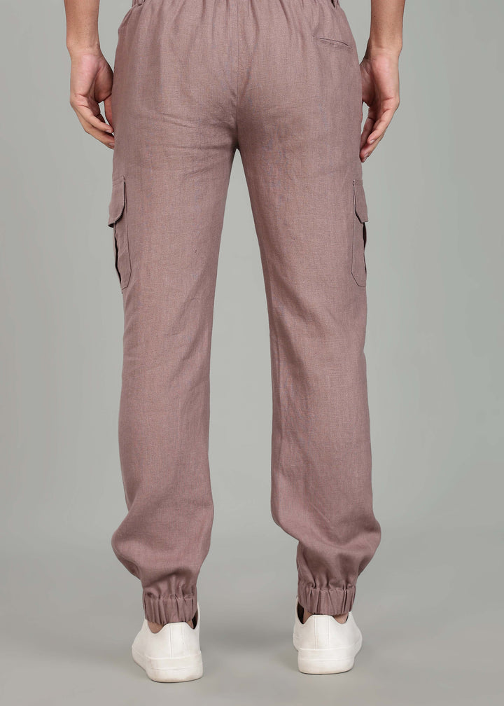 Finn - Linen Joggers - Muted Brown