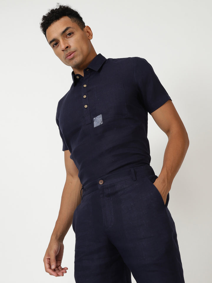 Matteo Co-Ord Set | Dark Blue