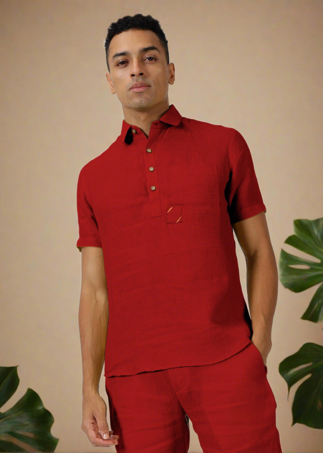 Matteo Co-Ord Set | Mud Red