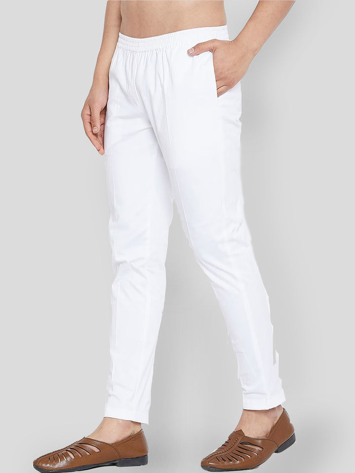 Kurta Sets - Marvel Linen Short Kurta | White