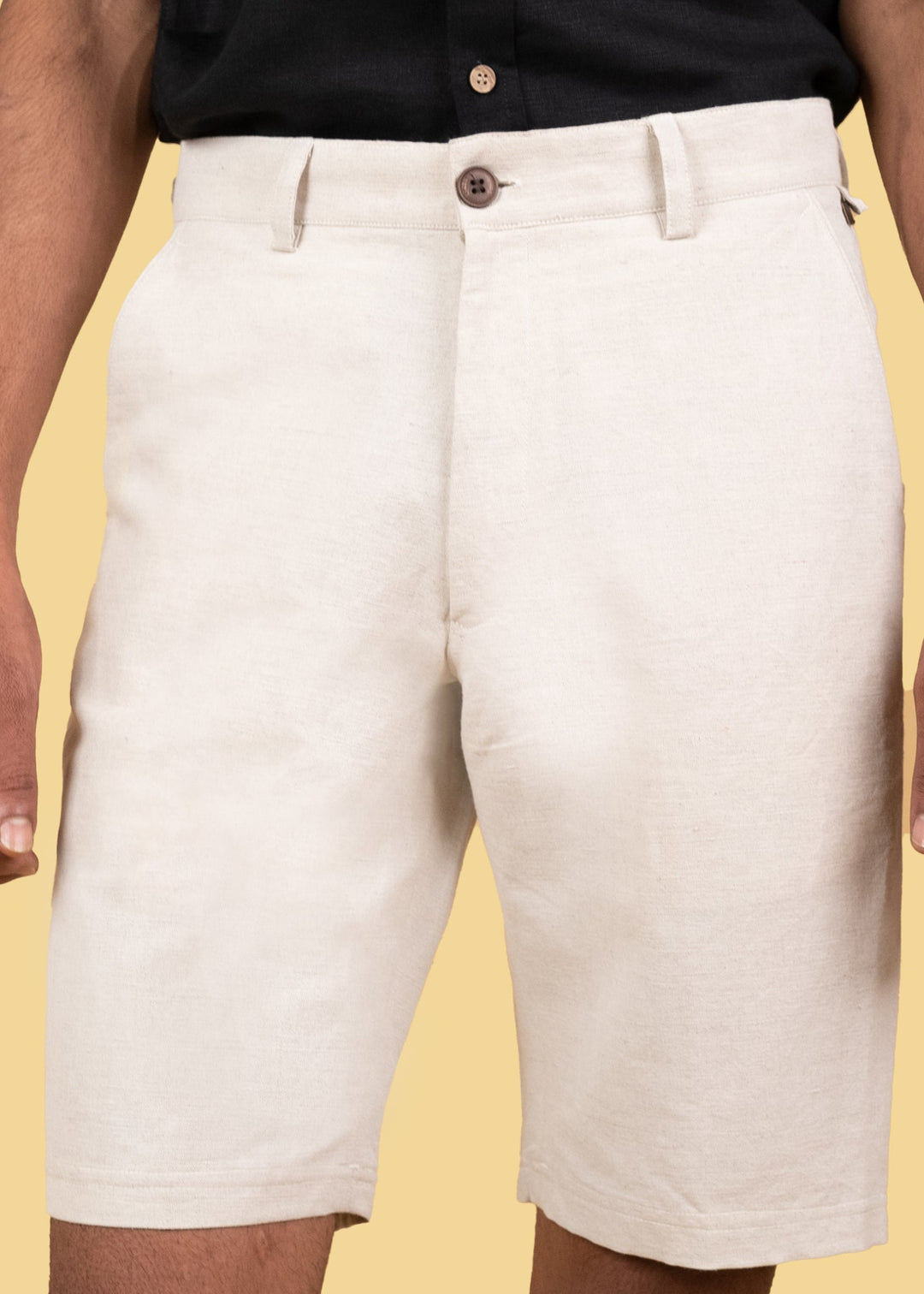 Dan - Linen Shorts - Ecru
