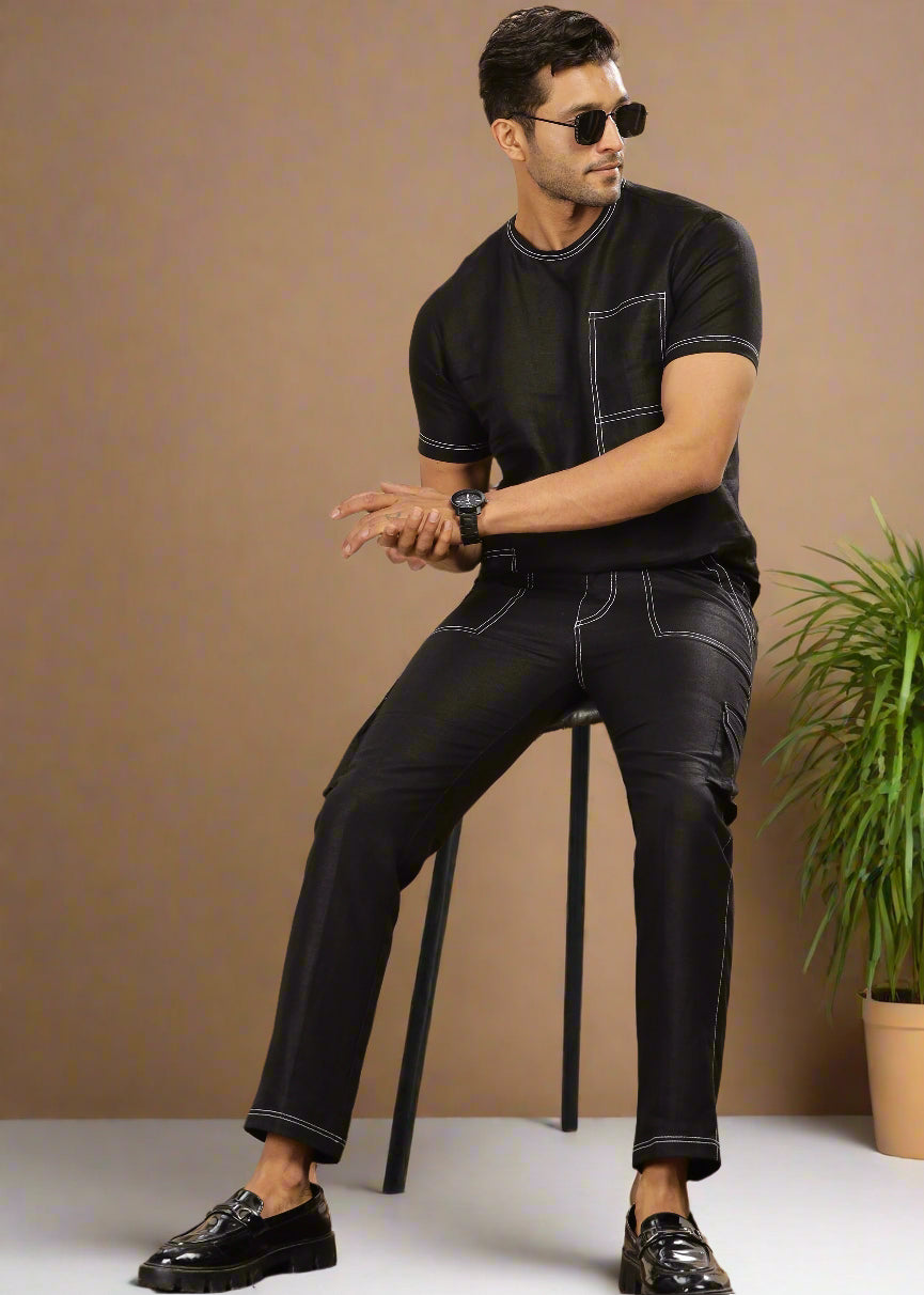 what colour goes with beige trousers