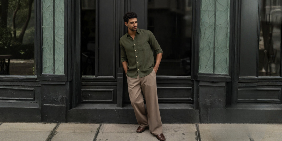 dark green shirt matching pant