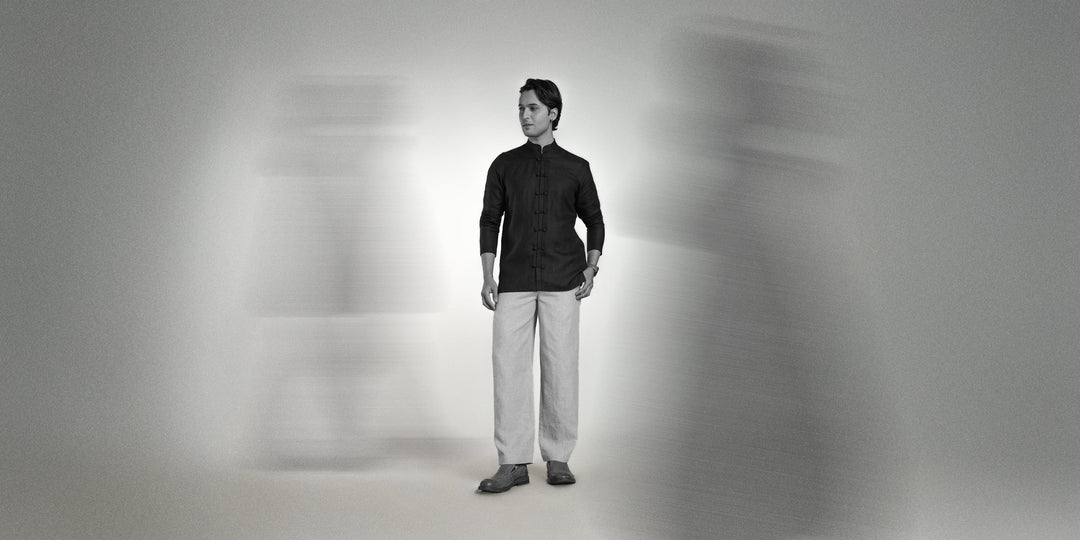 black shirt combination