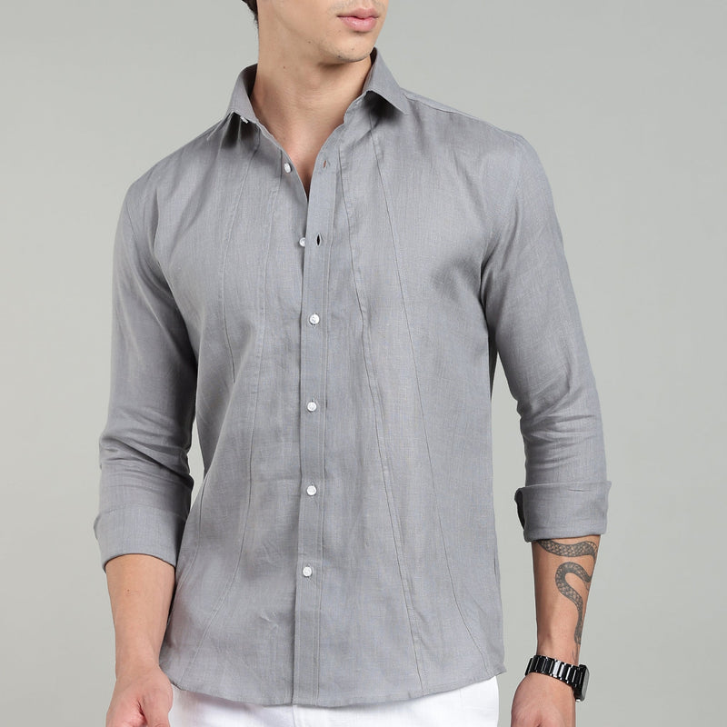 dark grey shirt matching pant