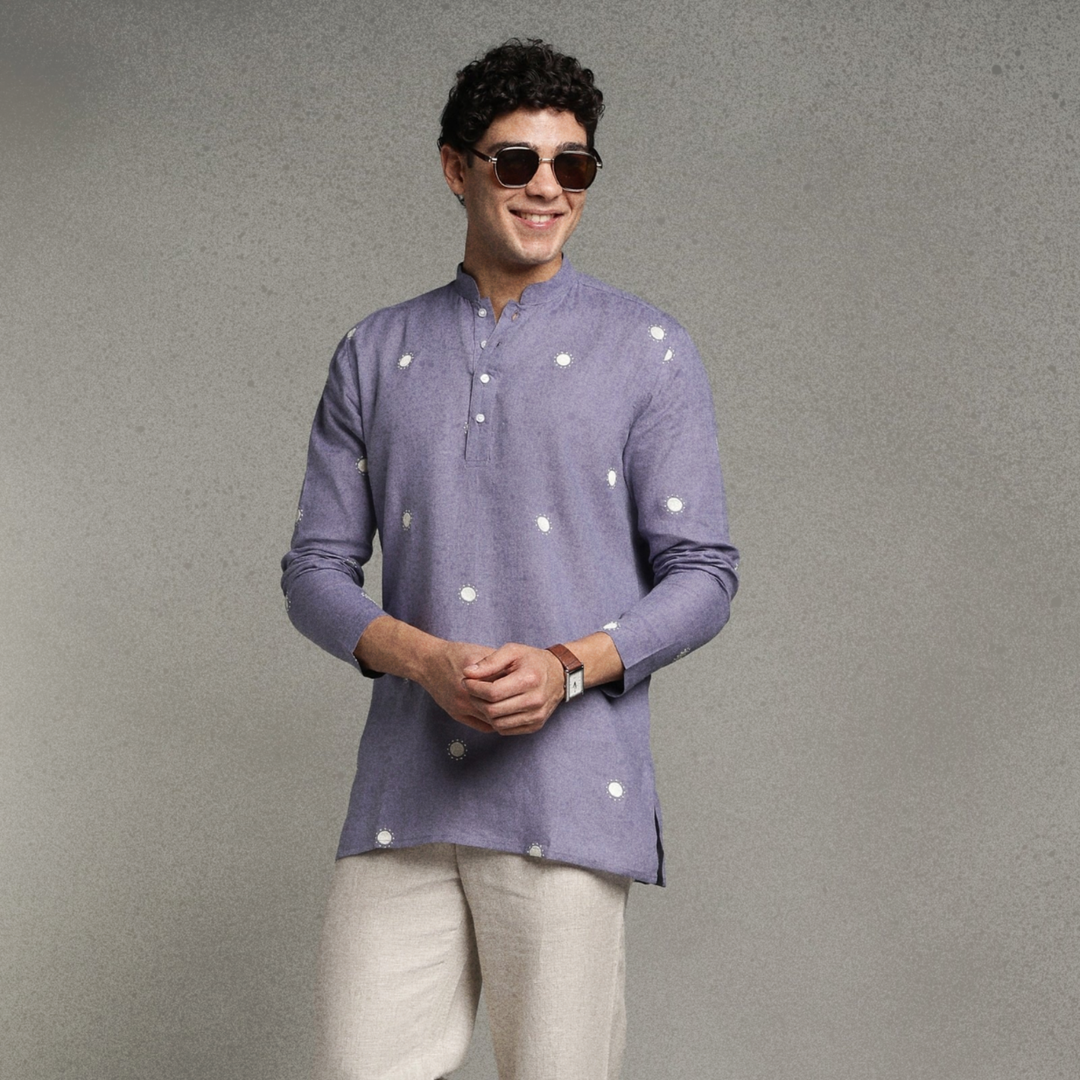 Mehendi Outfit for Men: Light, Comfortable Linen Looks (Green, Pastel, Printed)