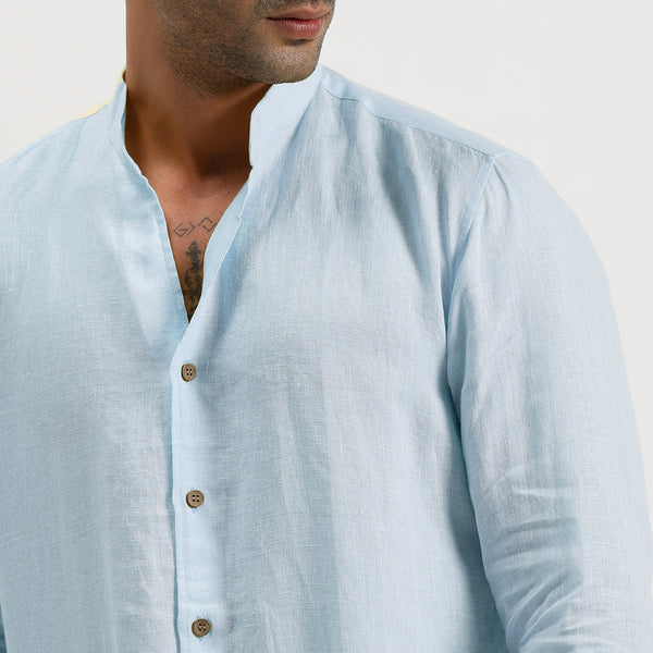 sky blue shirt combination pant