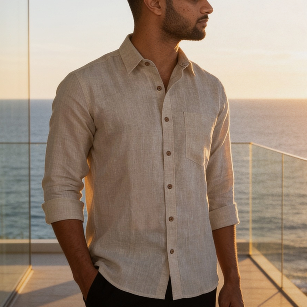 The Best Neutral Linen Shirt Colour for Men? Try Off-White