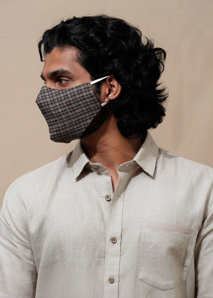 Unisex 100% Pure Linen Masks - Pack of 3 & 5