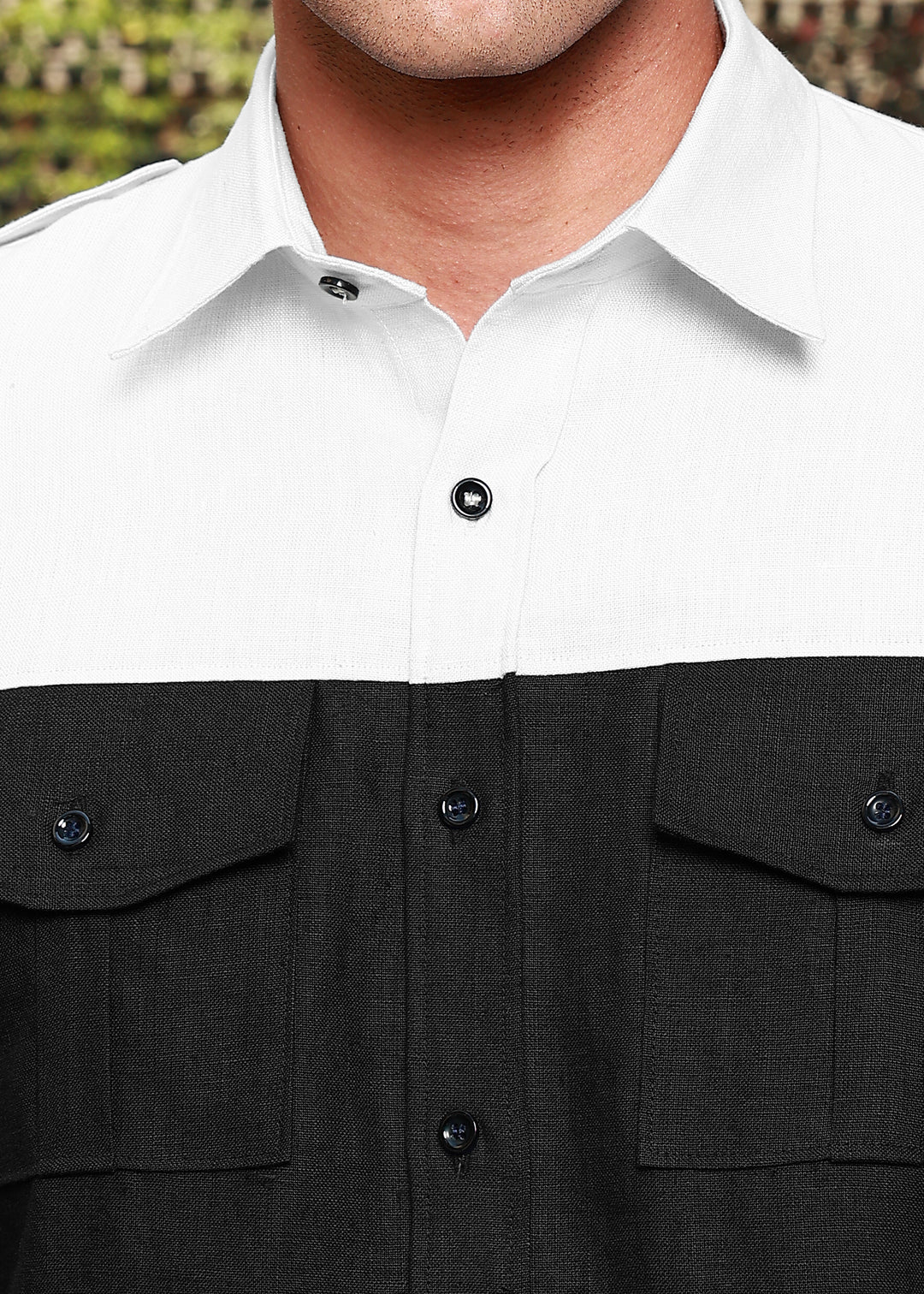 Sailor - Pure Linen Overshirt - Black