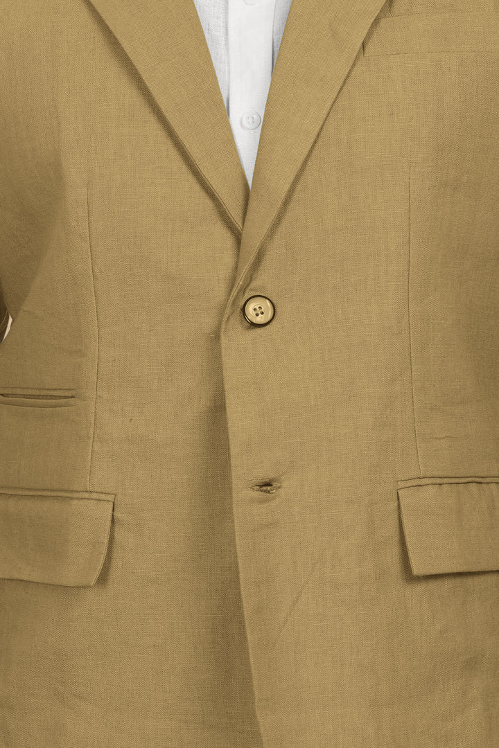 Luther Suit Jacket - Pure Linen Jacket - Sage Green