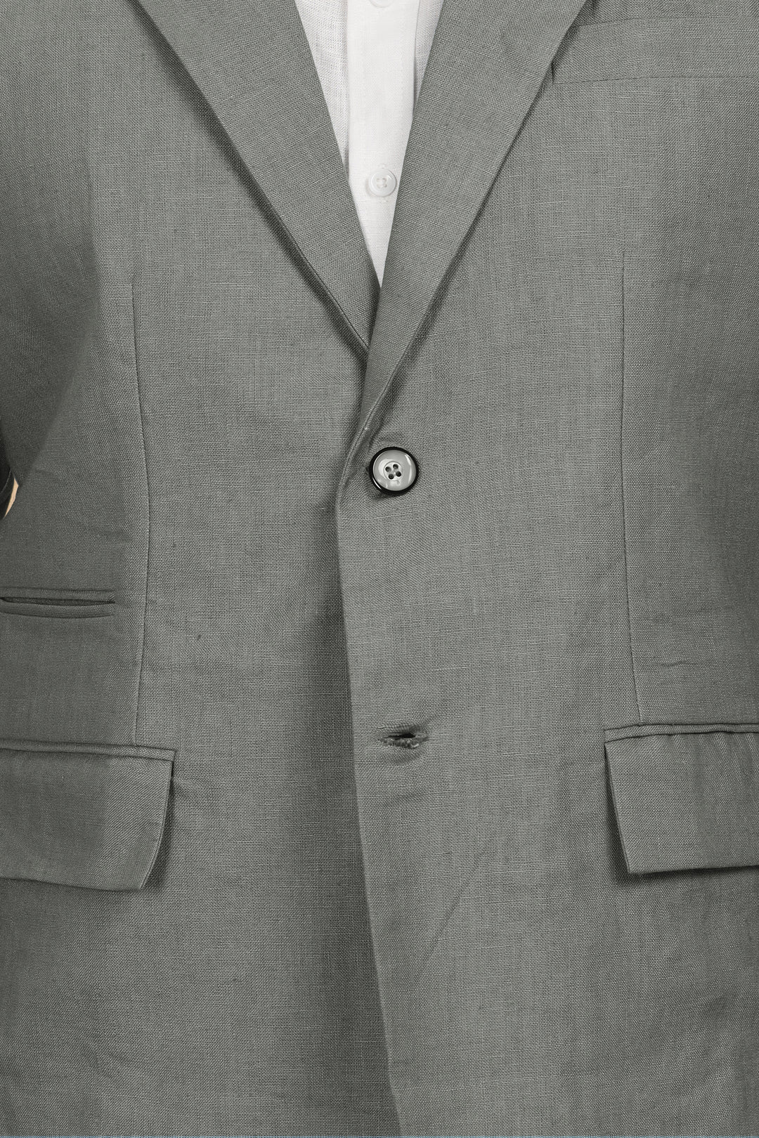 Luther Suit Jacket - Pure Linen Jacket - Ash Grey