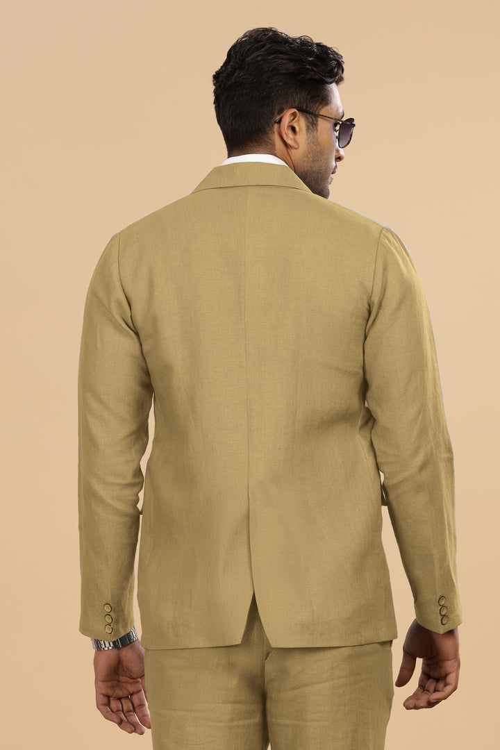 Luther Suit Jacket - Pure Linen Jacket - Sage Green