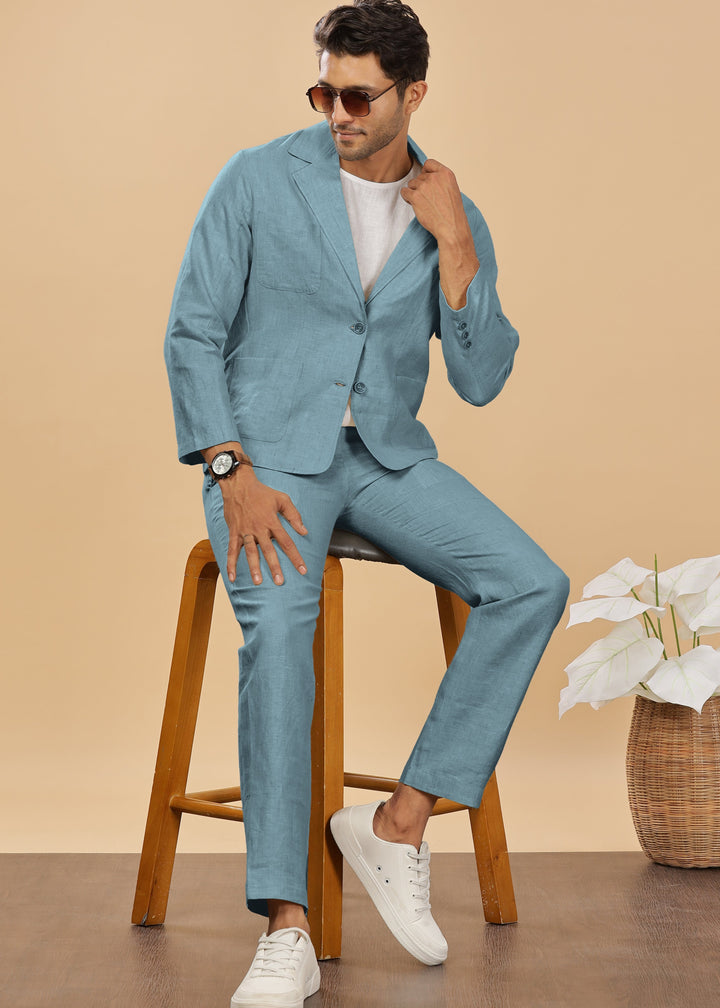 The Bond Suit - Light Blue Grey