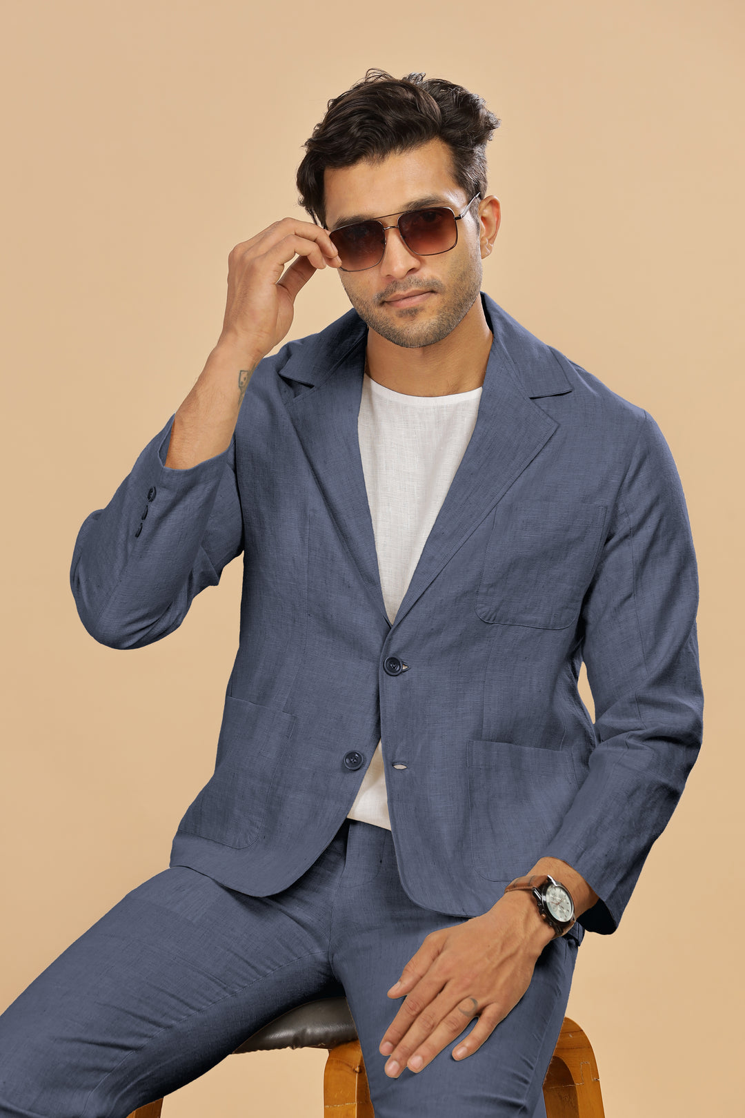 The Bond Suit Set - Dark Blue Grey