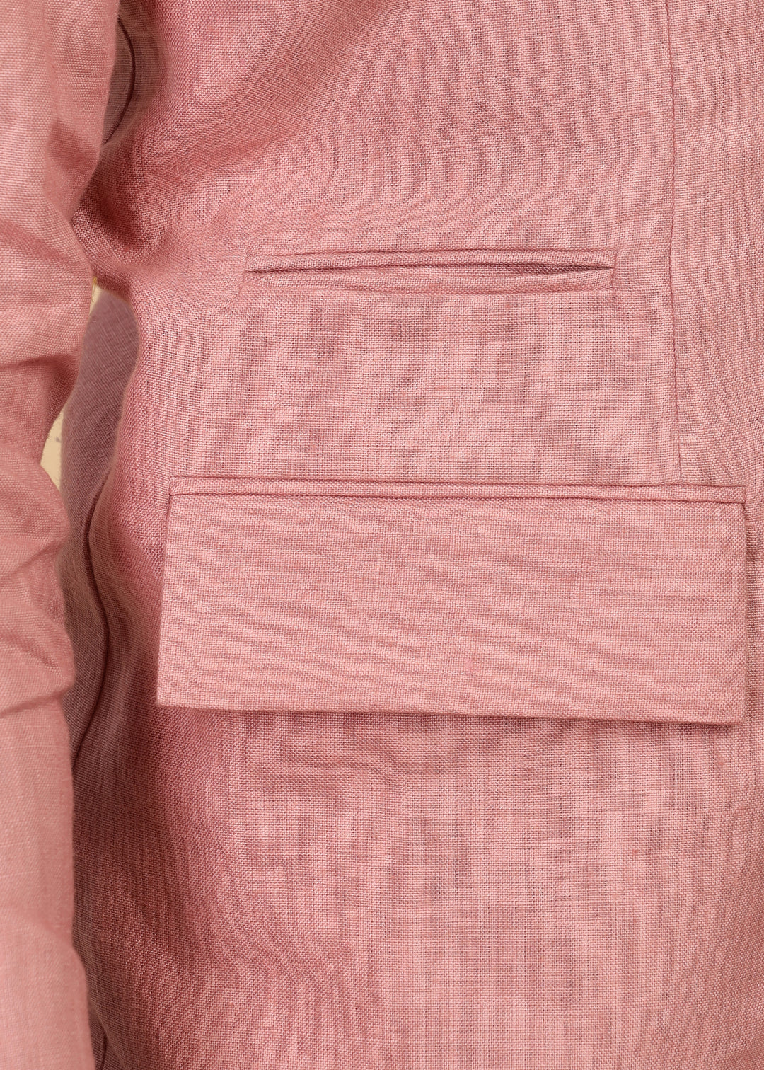 Luther Suit Jacket - Pure Linen Jacket - Rose Pink