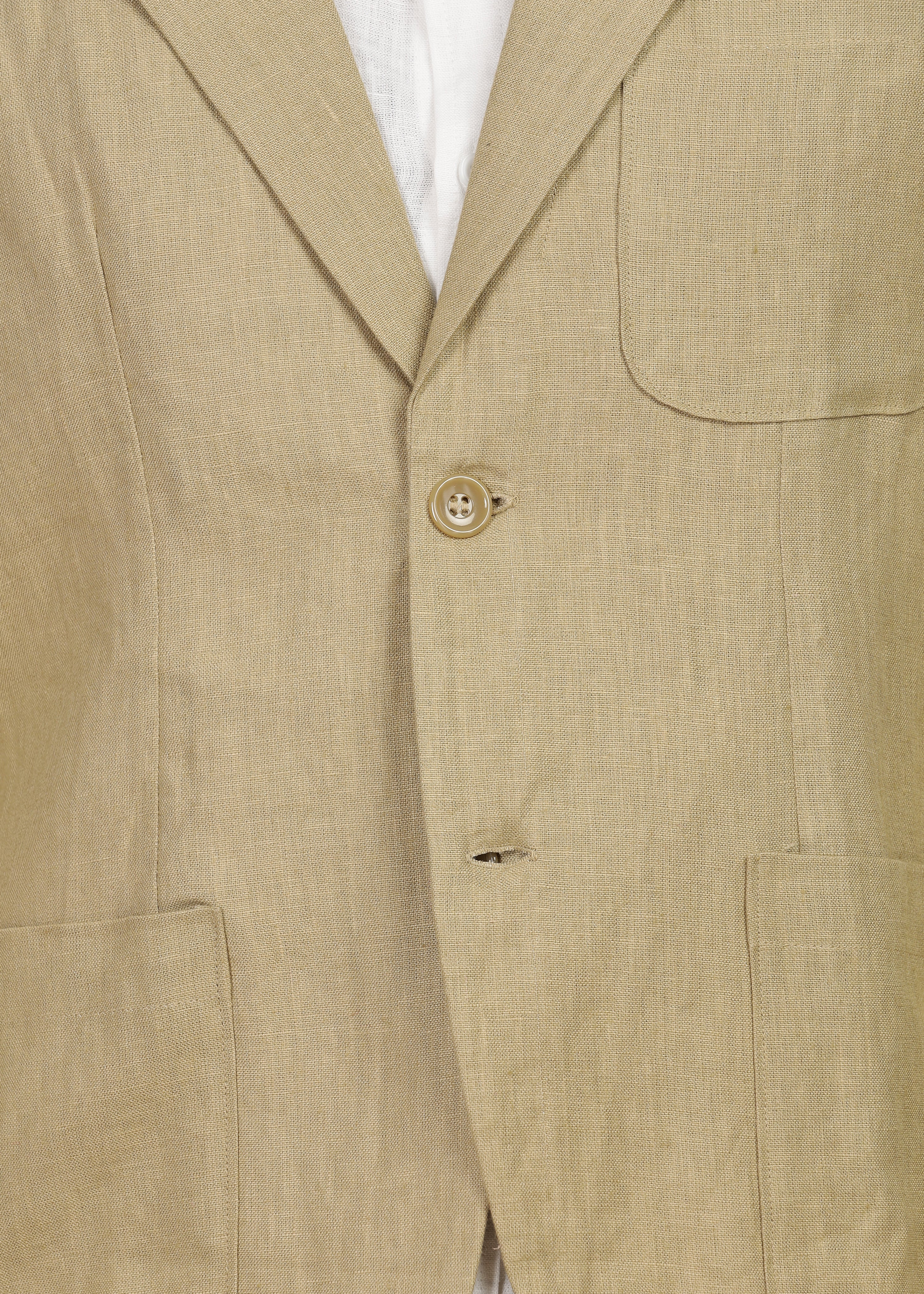 Sage Green Classic Pure Linen Jacket for Men – Linen Trail