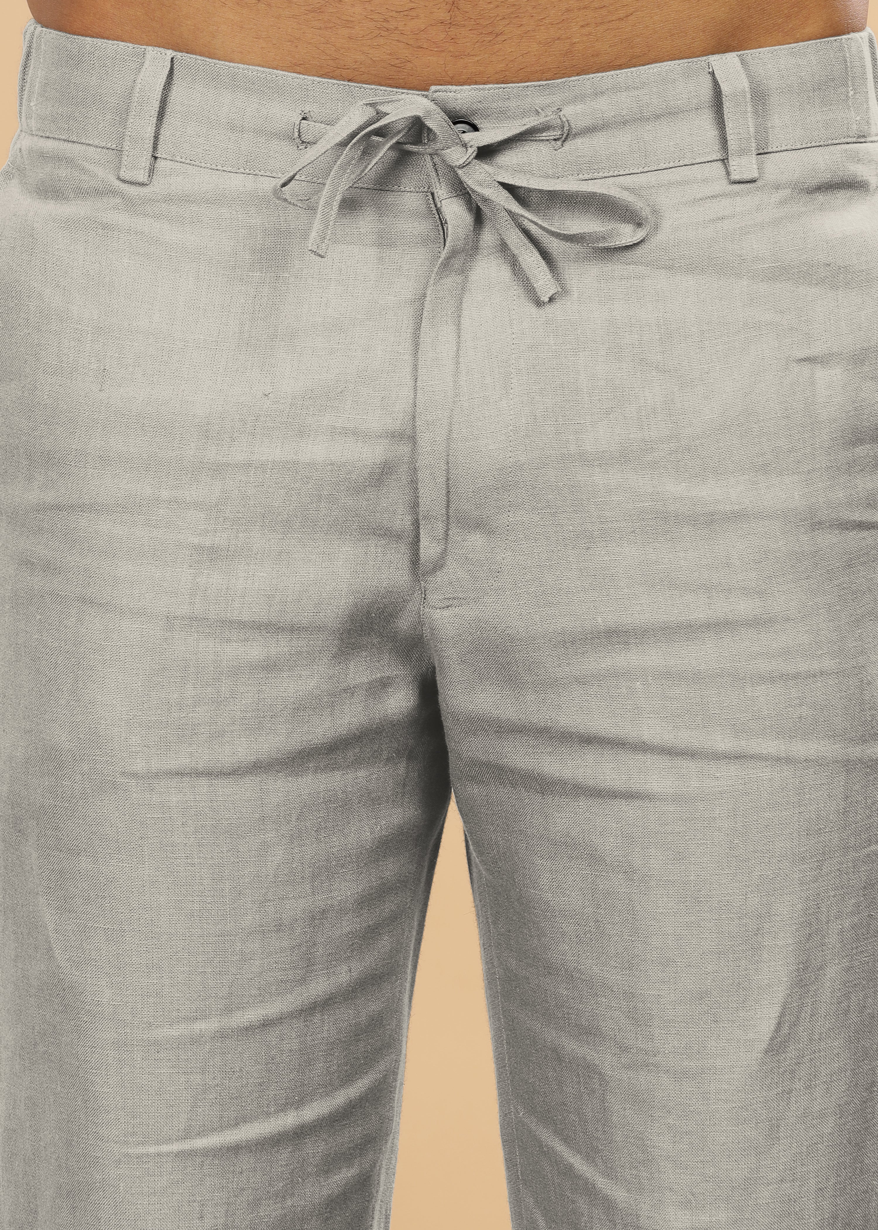 Powder Blue Pure Linen Travel Pants – Linen Trail