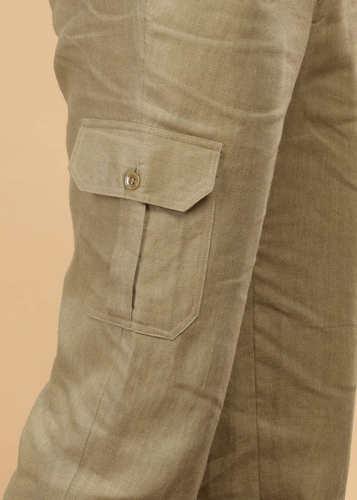 Sage Green Linen Jacket & Jogger Co-Ord Set