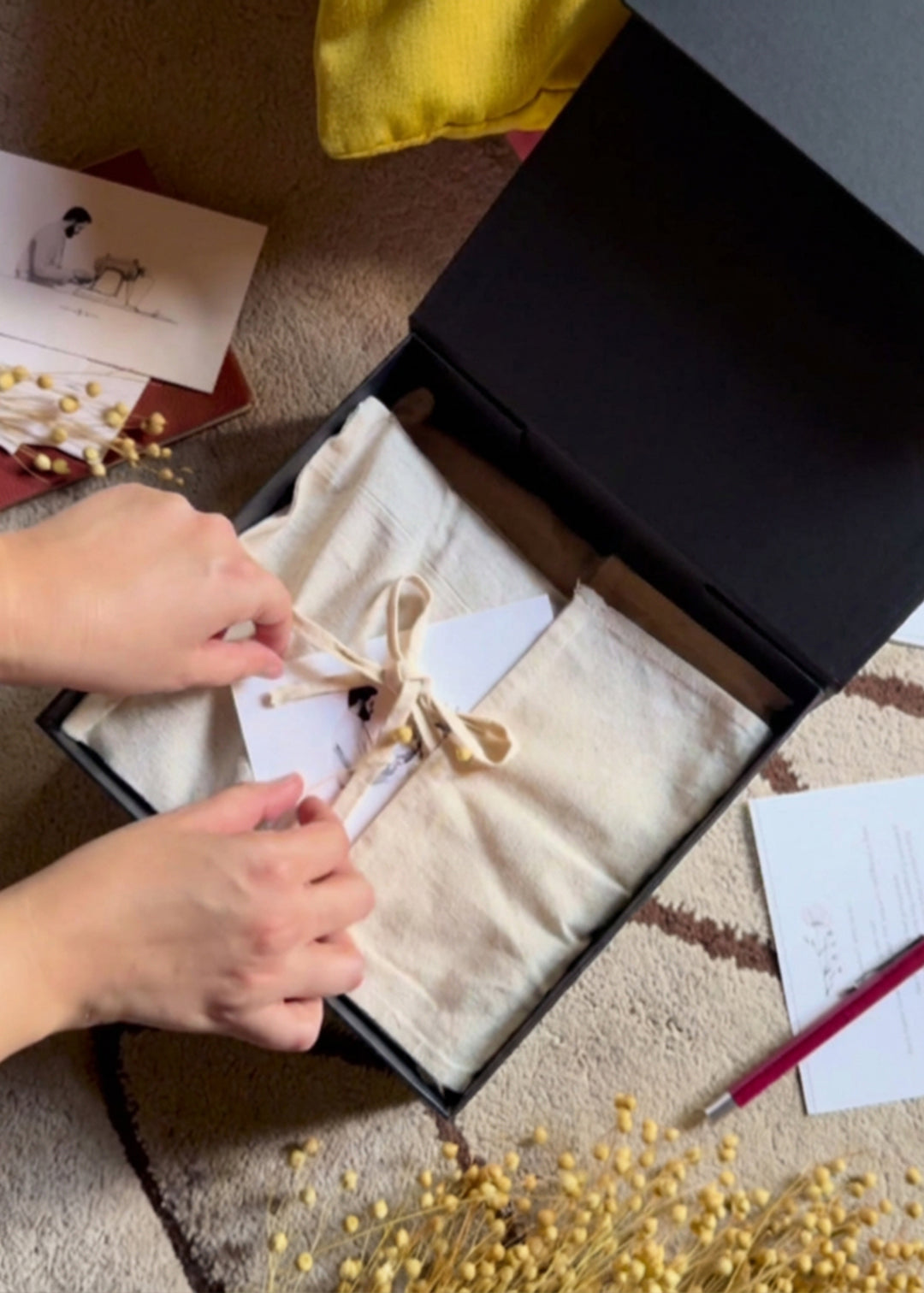 Premium Gift Box with Cloth Bag - Up To Three Pieces