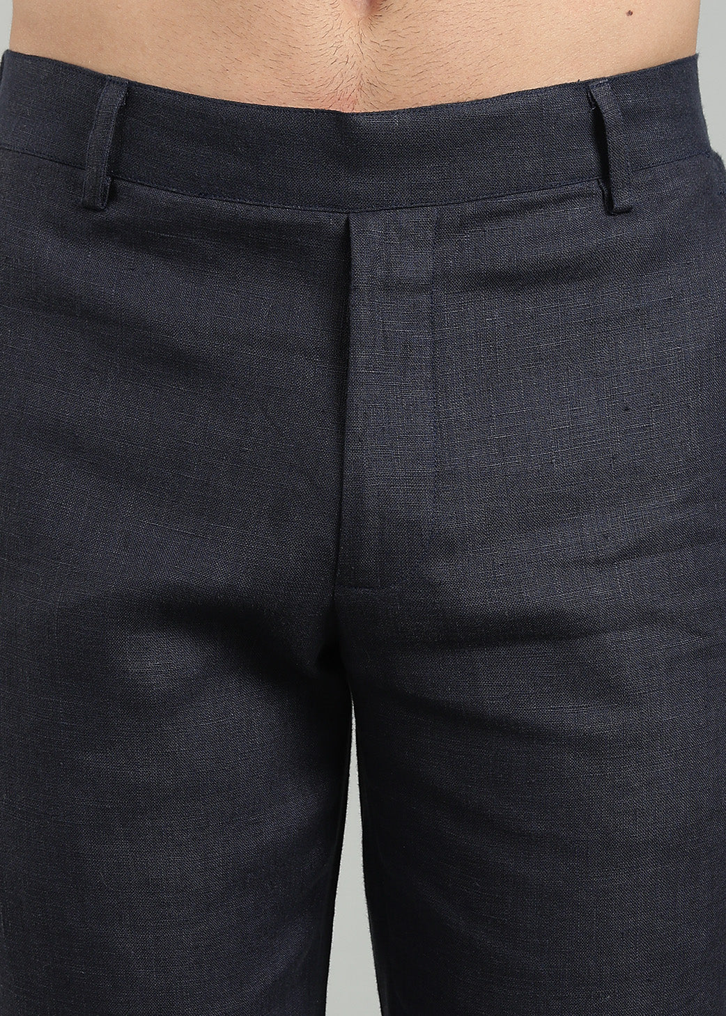 Aire - Relaxed Elastic Pure Linen Trousers - Regal Blue