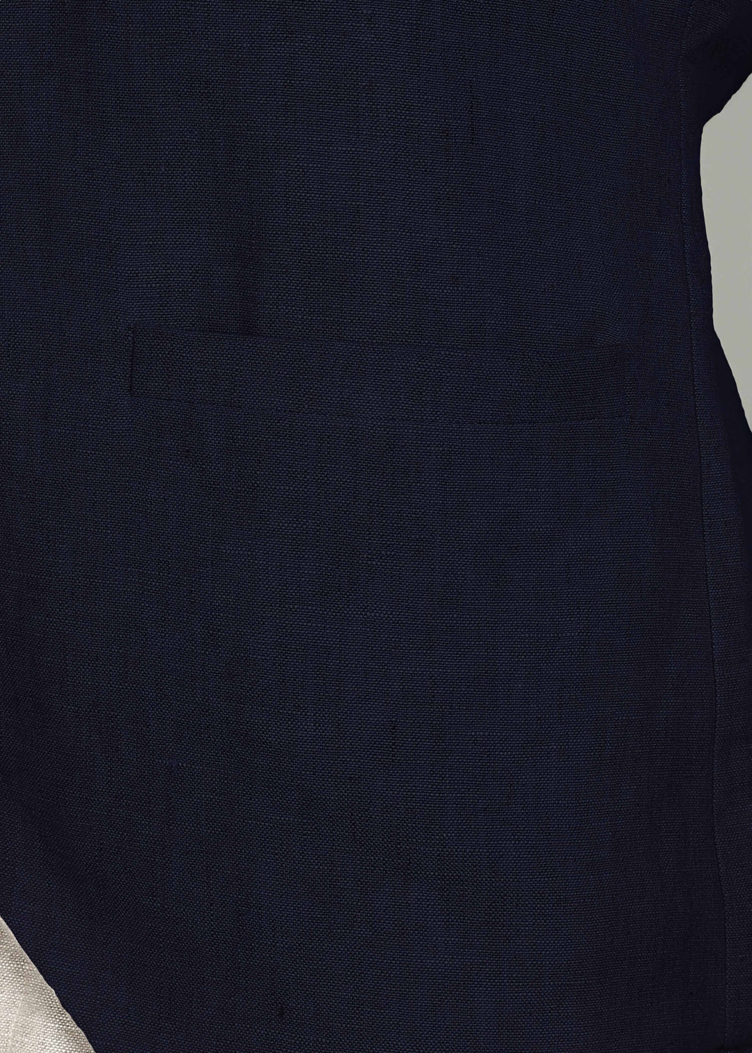 Clyde Pure Linen Waist Coat - Dark Blue