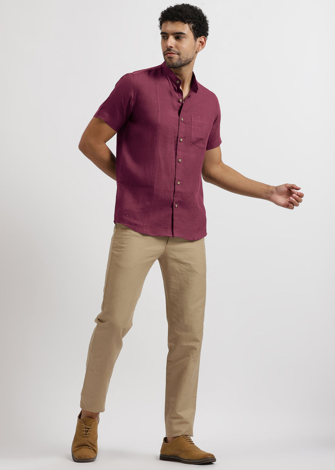 purple dress shirt with khaki pants Khaki Dress Pants with Purple Dress Shirt Outfits For Men (19 ideas & outfits)