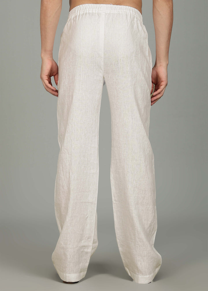 Roy -  Pure Linen Kurta Pants - Ecru