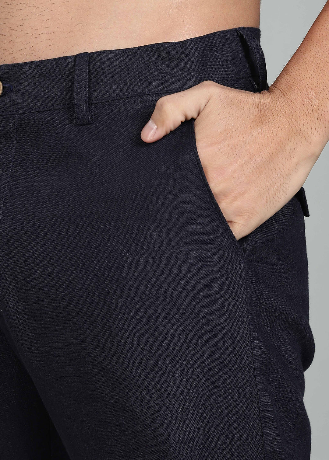 Ray Pants - Pure Linen Pants - Regal Blue