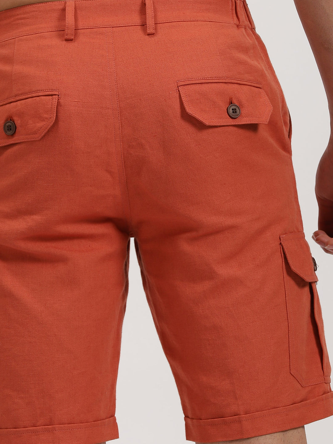 Reed - Linen Shorts - Rust