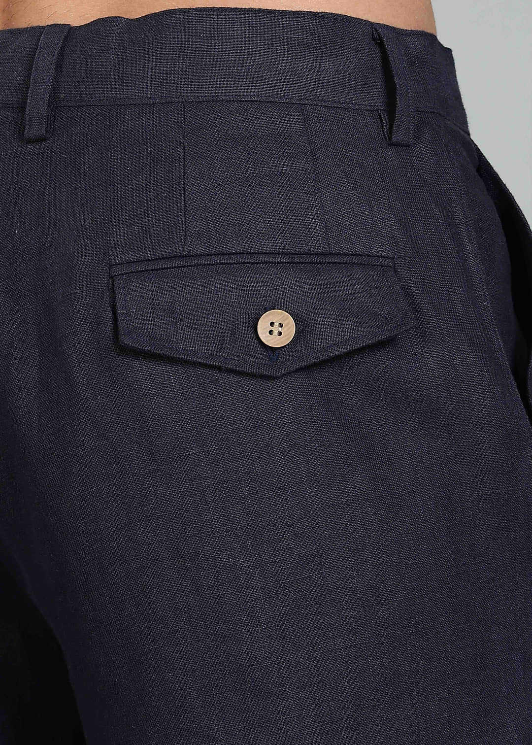 Ray Pants - Pure Linen Pants - Regal Blue