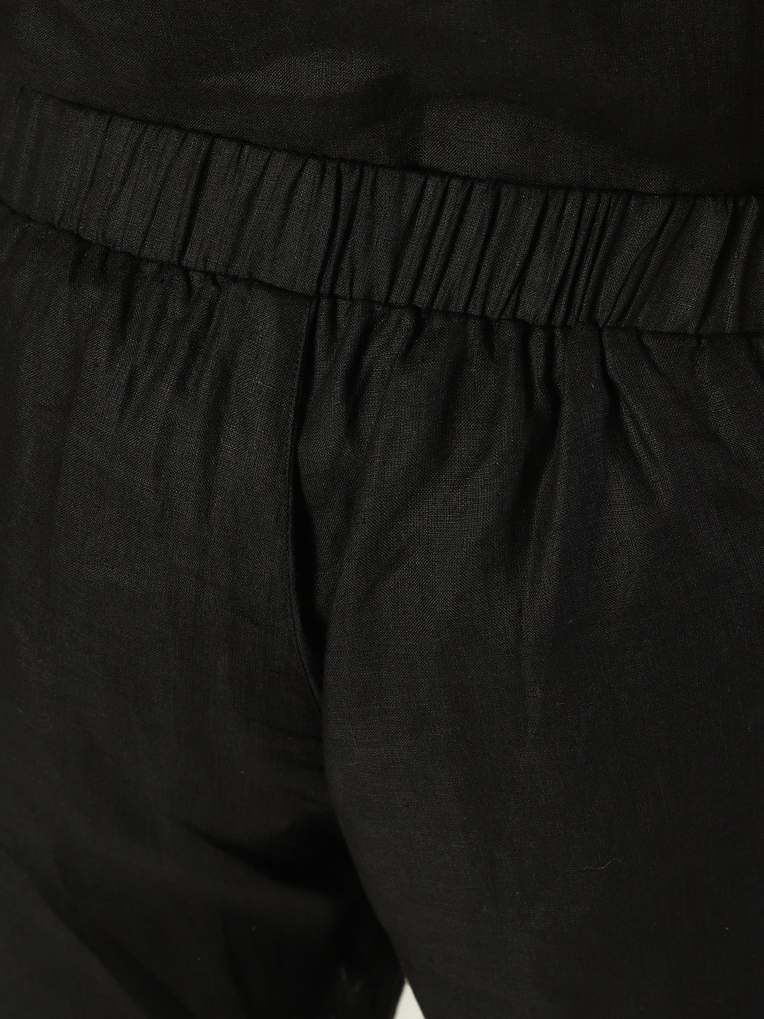 Matteo Pure Linen T-Shirt & Shorts Co-ord Set | Black