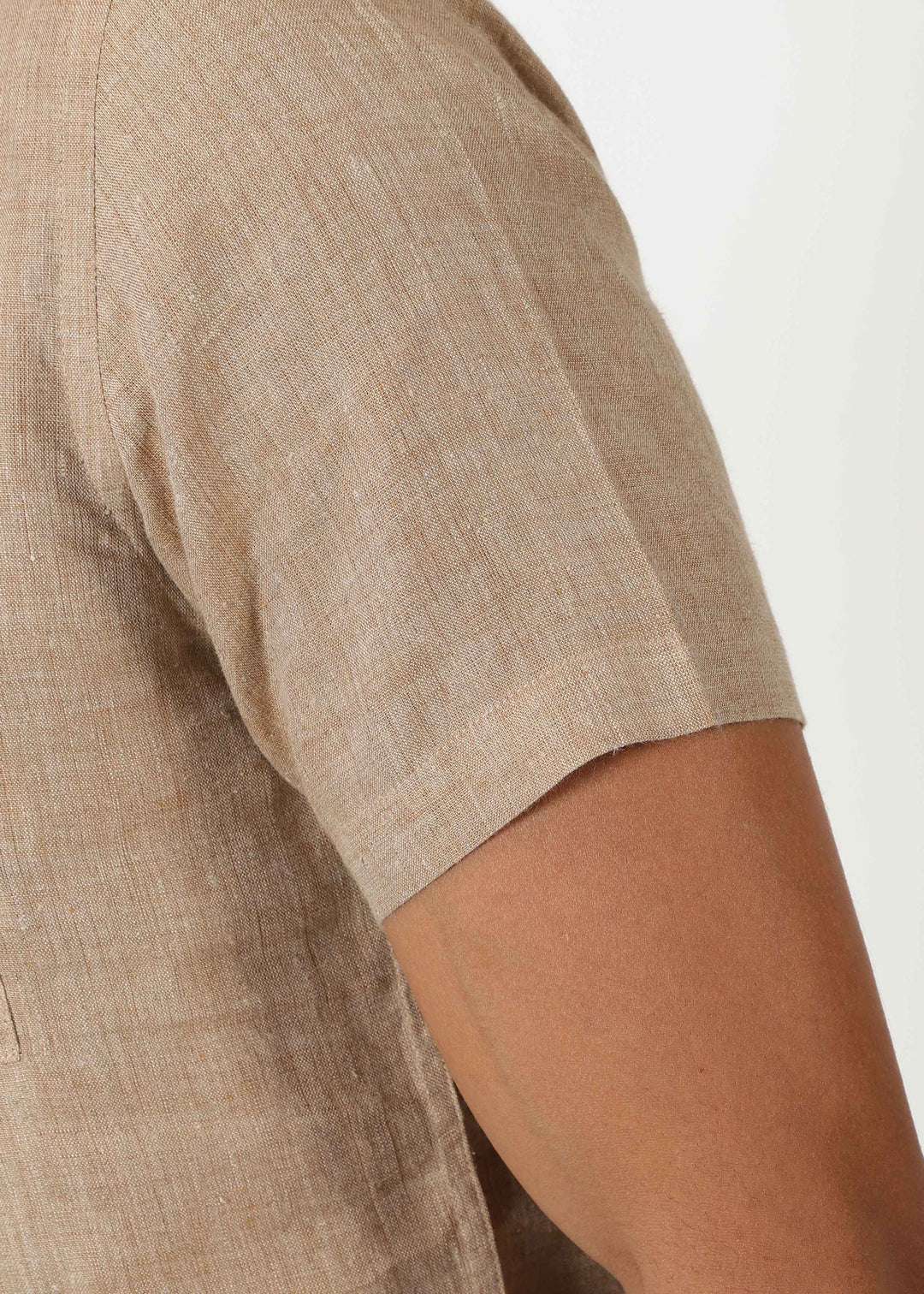 Matteo Pure Linen T-Shirt Mocha