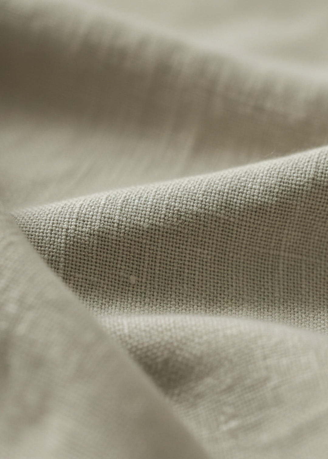 Brandon Double Button Broad Pure Linen Trousers - Artichoke Green