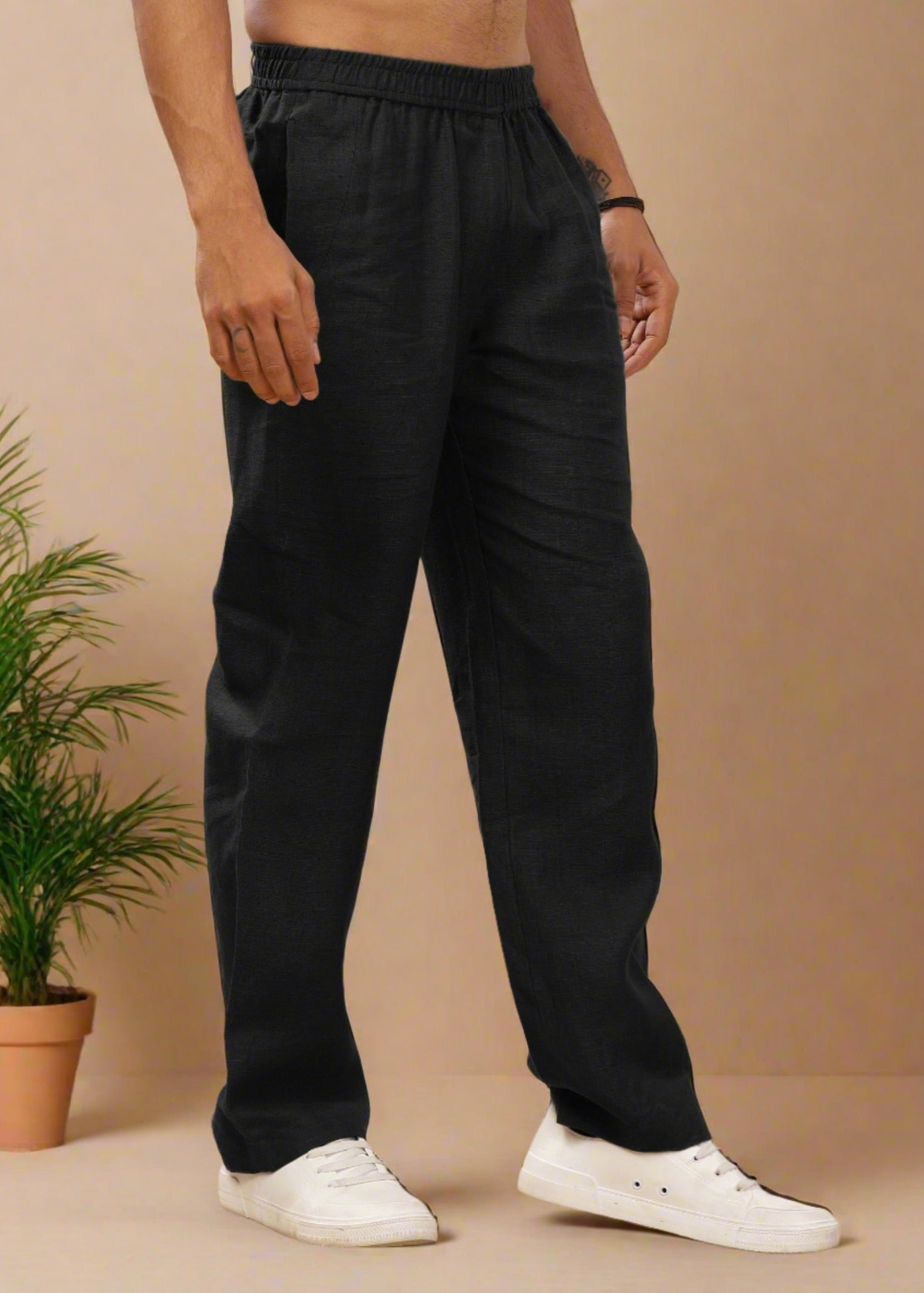 ARGUE■BREEZE LINEN MELLOW PANTS■BLACK Breeze linen pants – Maude West Company