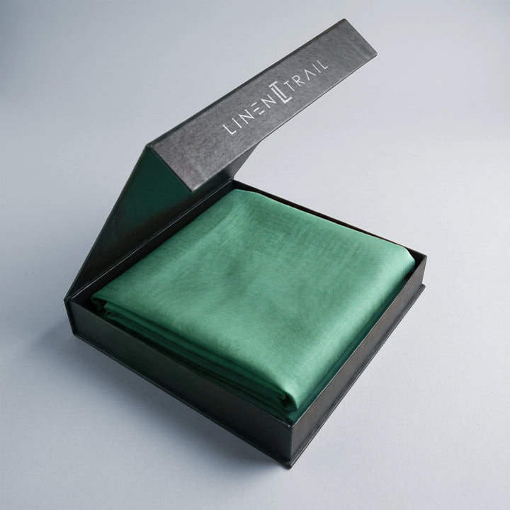 Cobalt Green – 60 LEA Pure Linen Fabric