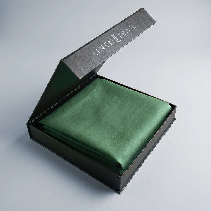 Dark Green – 60 LEA Pure Linen Fabric