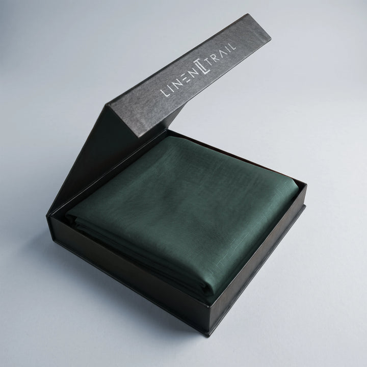 Dark Pine Green – 60 LEA Pure Linen Fabric
