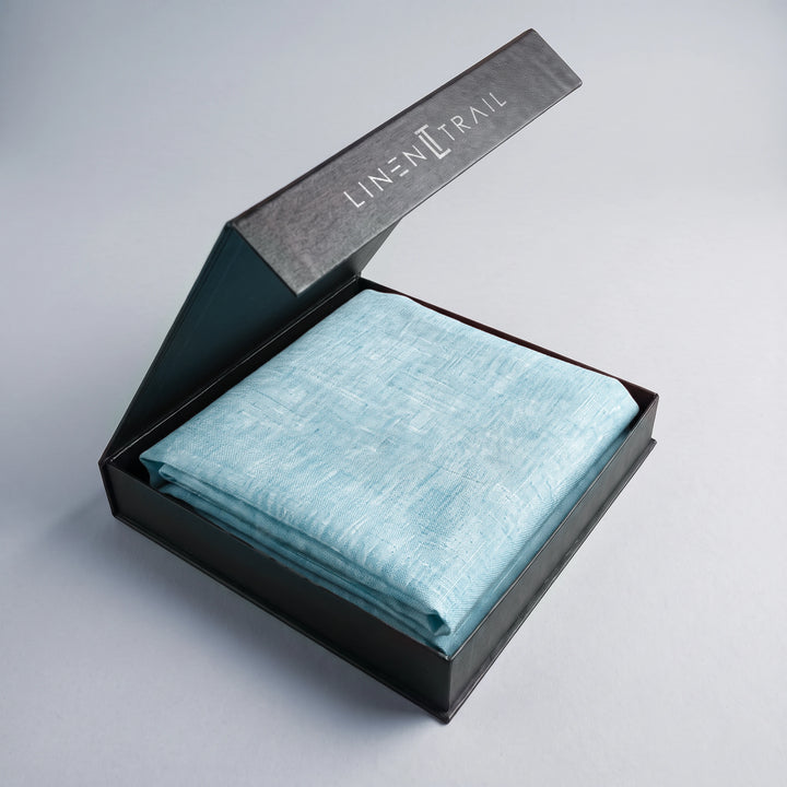 Blue Chambray – 60 LEA Pure Linen Fabric