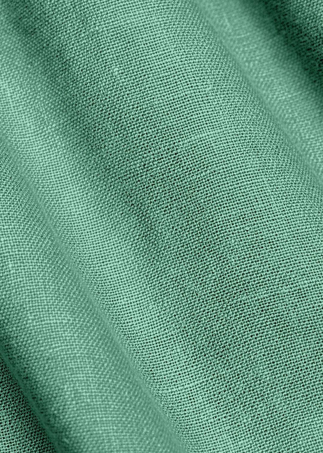 Ron - Pure Linen Full Sleeve Shirt - Cobalt Green