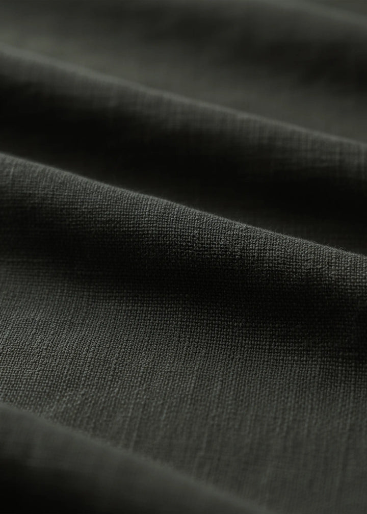 Hal Classic Pleated Pure Linen Trousers - Dark Green